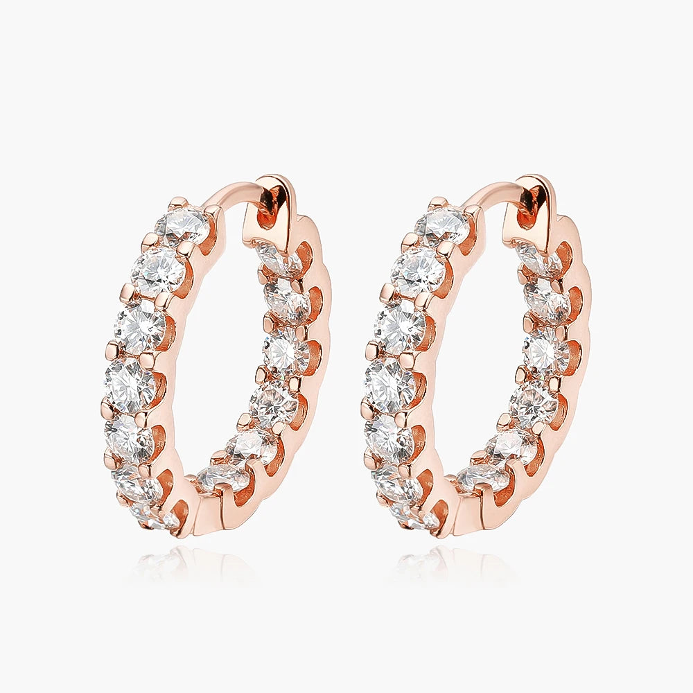 2.6ct Moissanite Earring Hoops