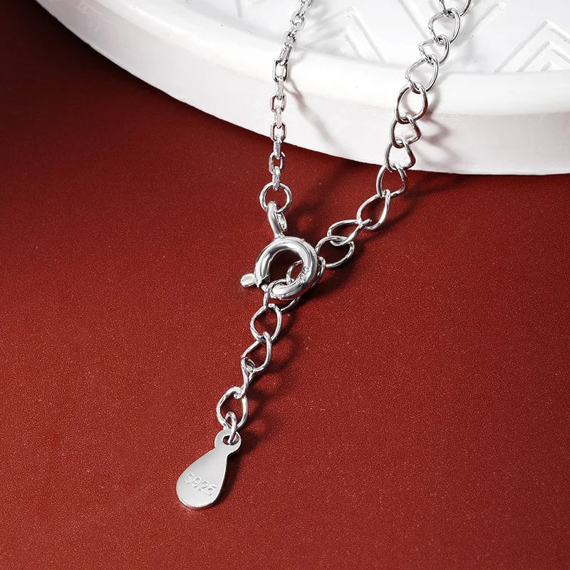 Sterling Silver 1.7 Carat Moissanite Diamond Pendant