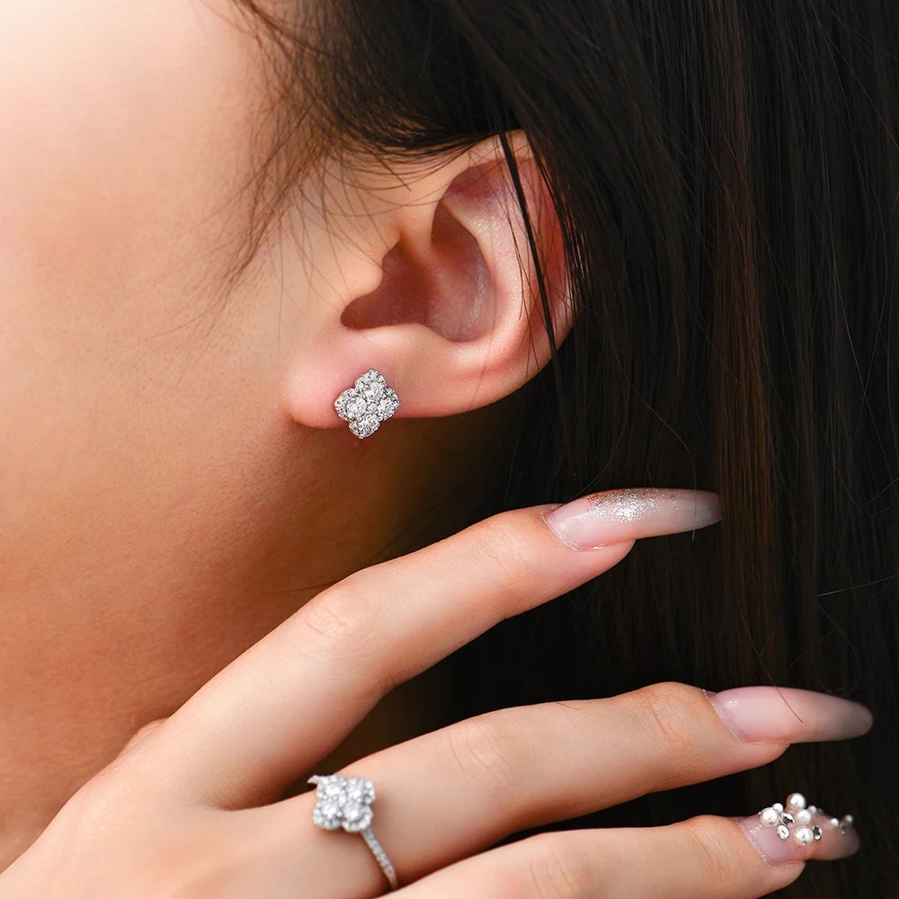 Moissanite Diamond Earrings