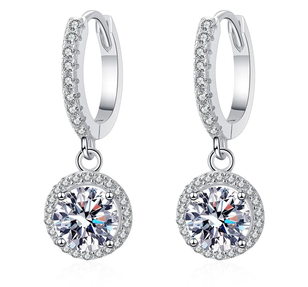 6.5mm 2ct Moissanite Earring