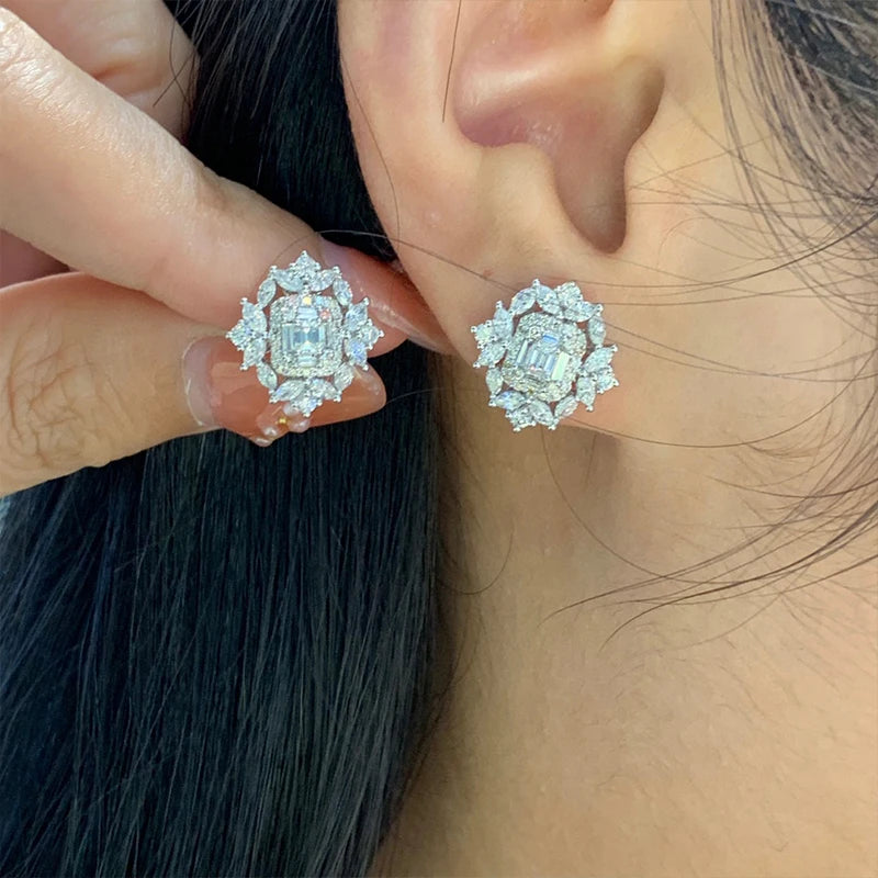 1.4ct Natural Diamonds Flower Studs