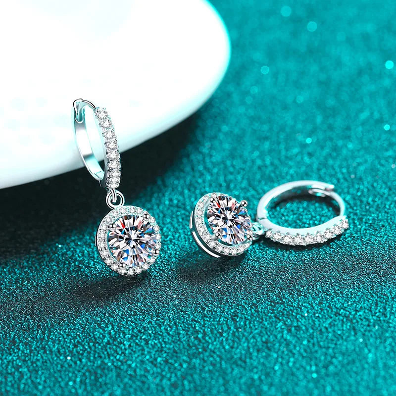 6.5mm 2ct Moissanite Earring