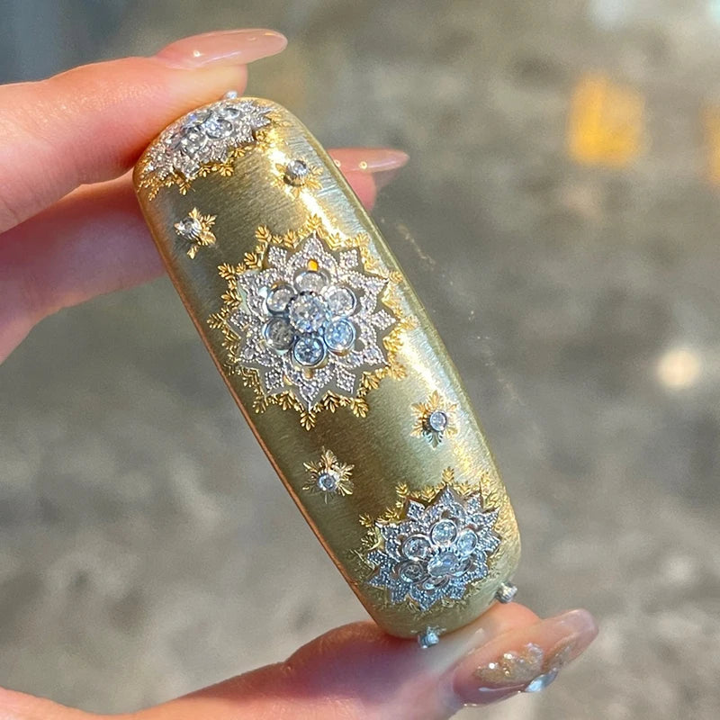 Gold and 1.6ct Diamonds  Pulati Bangle