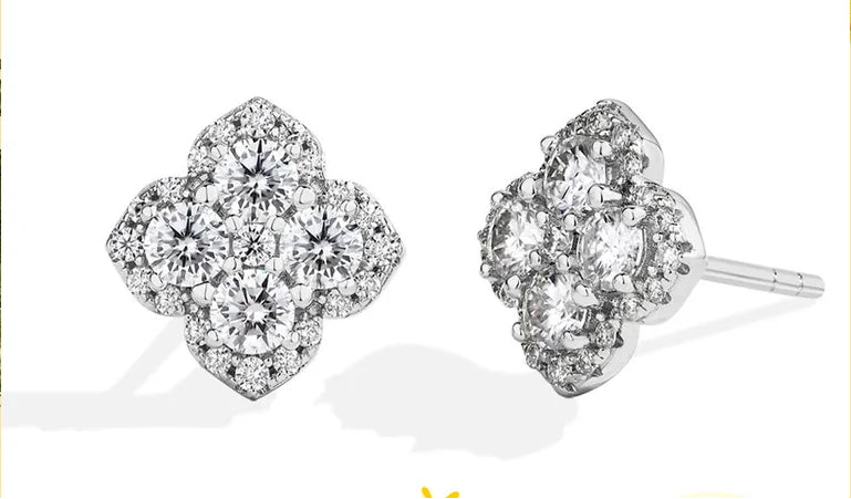 Moissanite Diamond Earrings