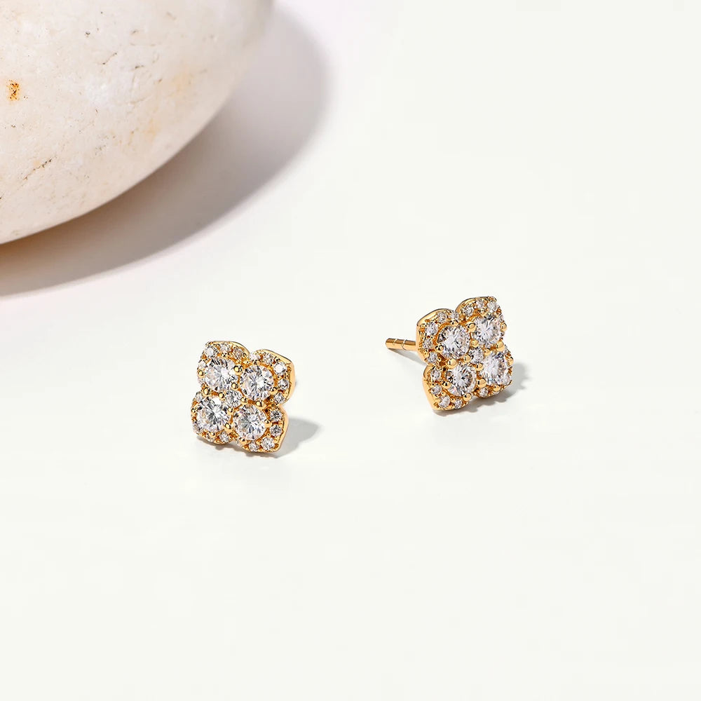 Moissanite Diamond Earrings