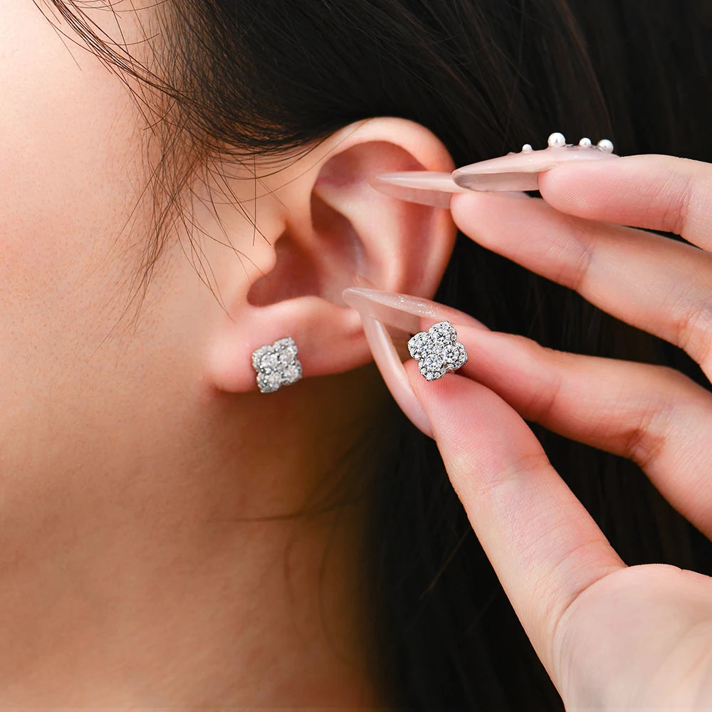 Moissanite Diamond Earrings