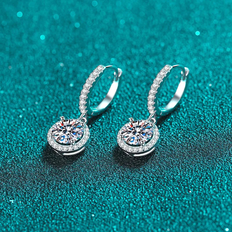 6.5mm 2ct Moissanite Earring