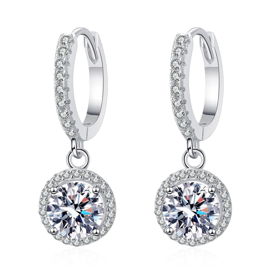 6.5mm 2ct Moissanite Earring
