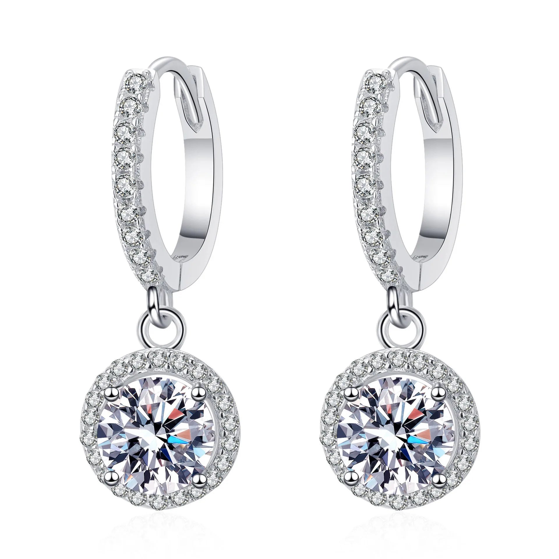 6.5mm 2ct Moissanite Earring