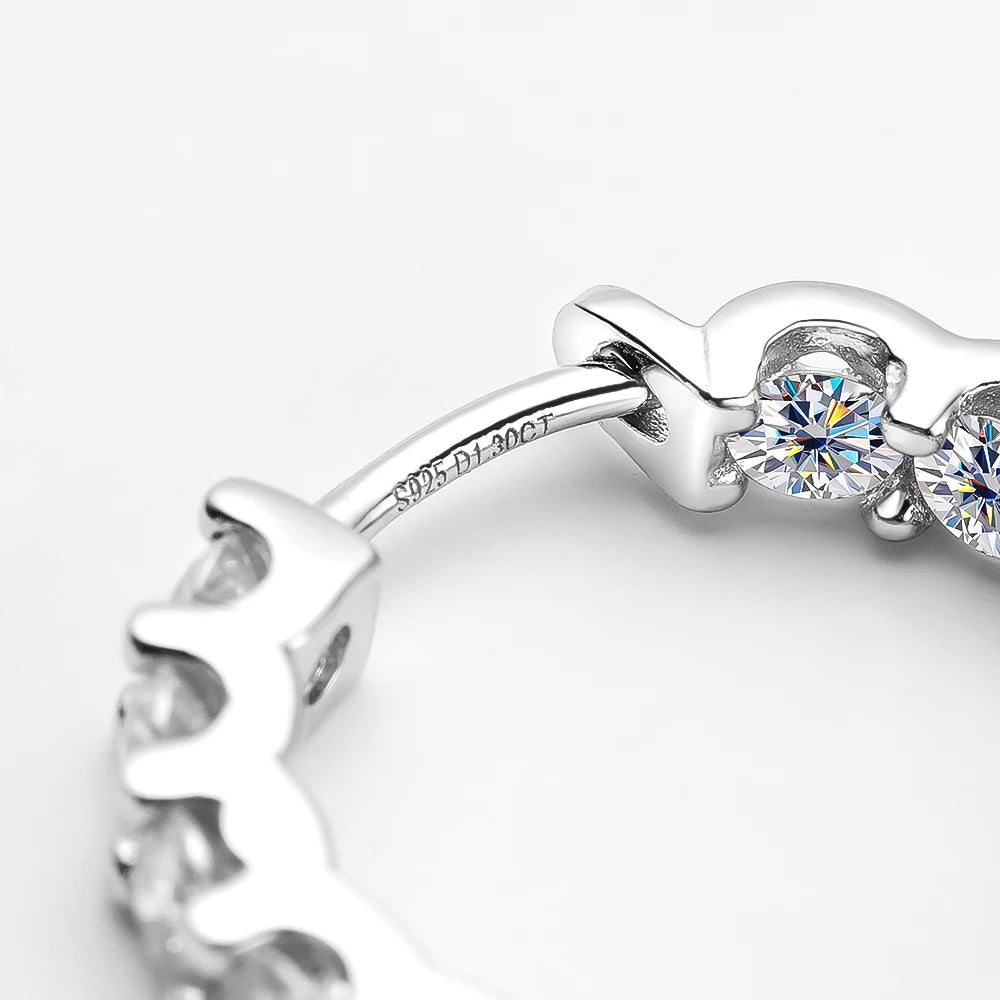 2.6ct Moissanite Earring Hoops