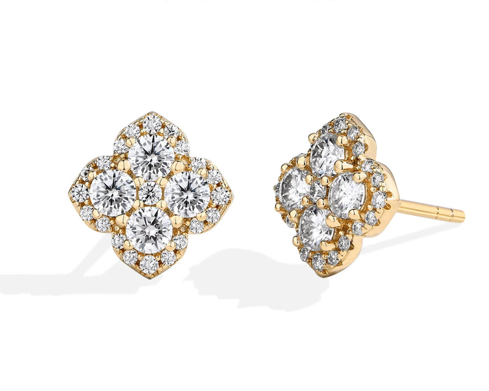 Moissanite Diamond Earrings