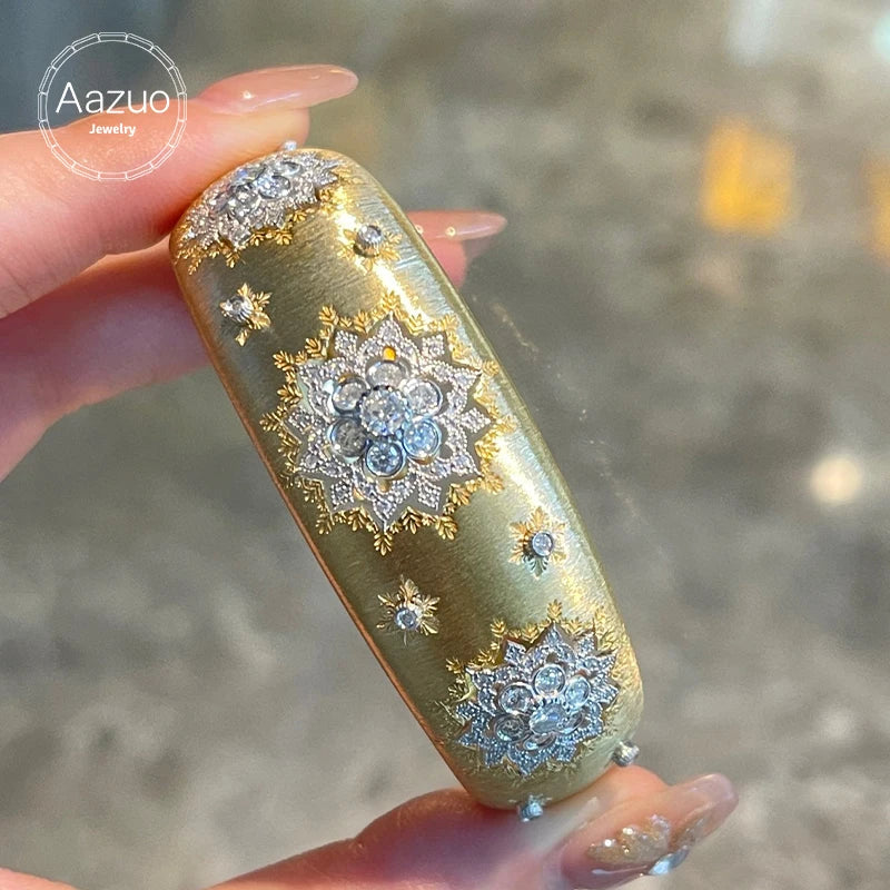 Gold and 1.6ct Diamonds  Pulati Bangle