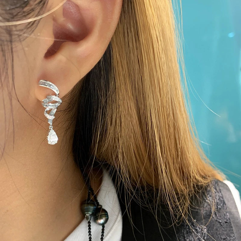 0.6ct Natural Diamonds Screw Stud Earings