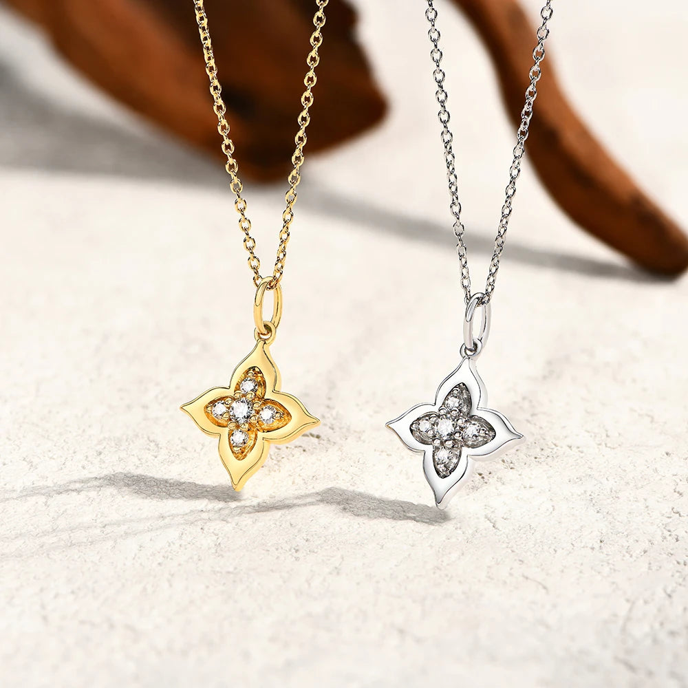 Round Cut Moissanite Necklace