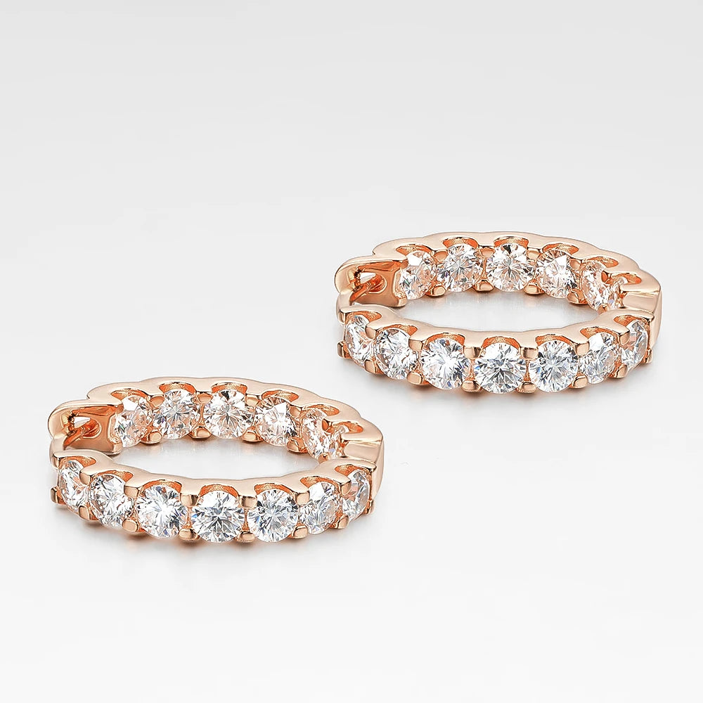 2.6ct Moissanite Earring Hoops