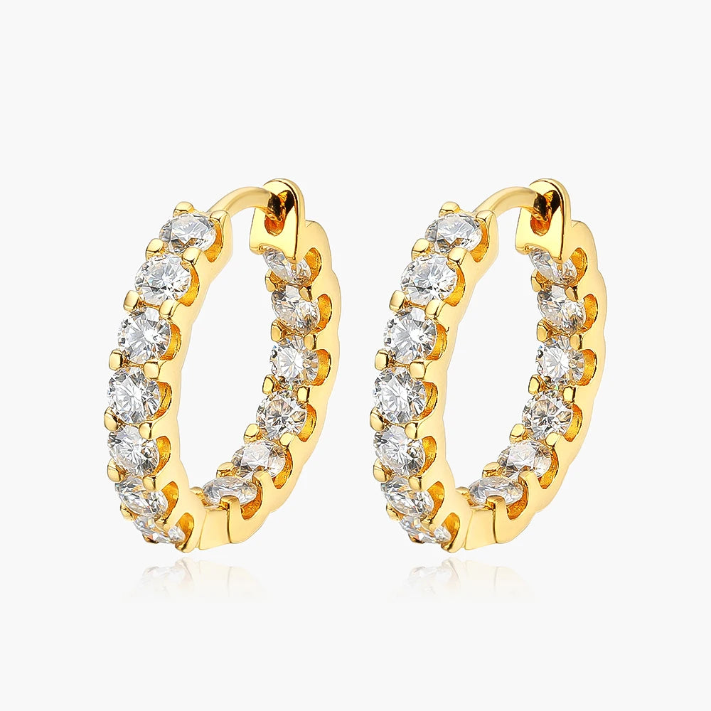 2.6ct Moissanite Earring Hoops